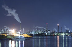 京浜工業地帯の夜景