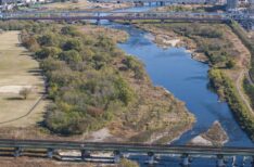 多摩川と鉄橋